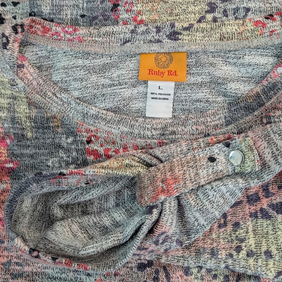 Ruby Rd. Multicolor Knit Top - Picture 2 of 2